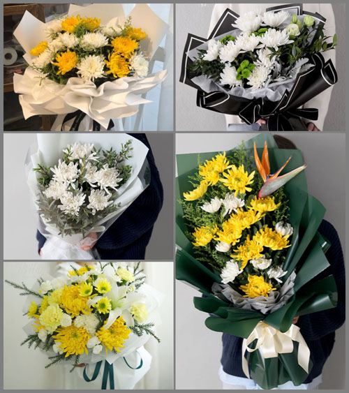 山东青岛胶州市胶莱镇陈家闸子村白事花束代送